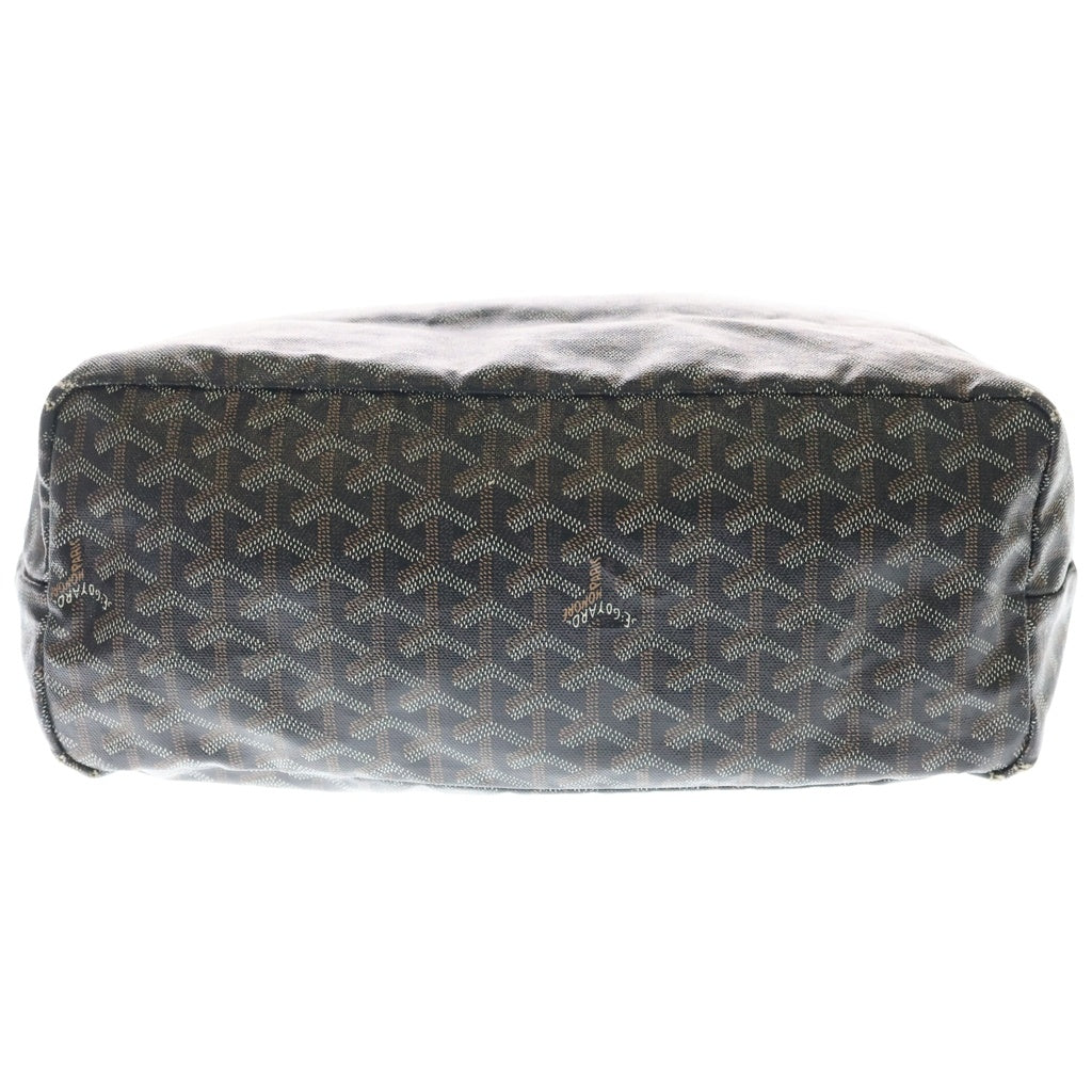 GOYARD(ゴヤール) サンルイPM PVC コーティングキャンバス レザー トートバッグ ブラウン レディース