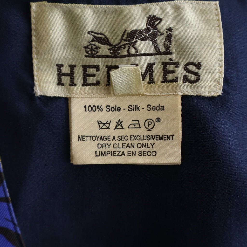 HERMES(エルメス) THE ORIGINAL NEW ORLEANS CREOLE JAZZ ニューオリンズ シルクベスト マルチカラー #52