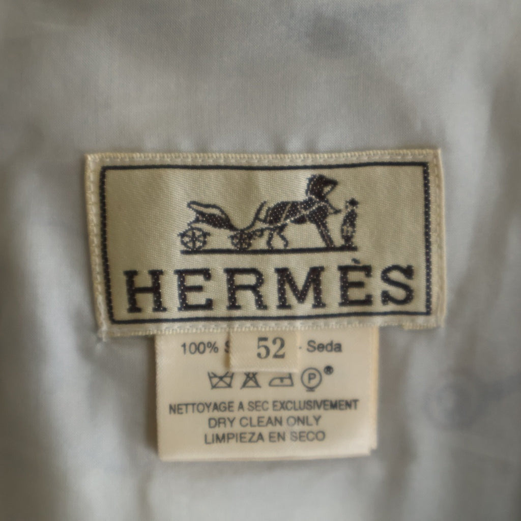 HERMES(エルメス) CONCERTO ツイルレーヌ シルクベスト グレージュ #52