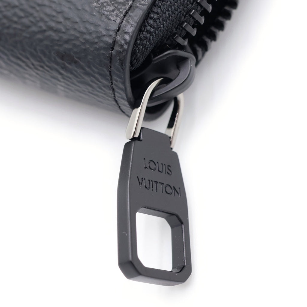 LOUIS VUITTON(ルイヴィトン) モノグラム ミッドナイト ジッピー ウォレット ホリゾンタル ノワール PVC レザー 長財布 ブラック M28048 レディース