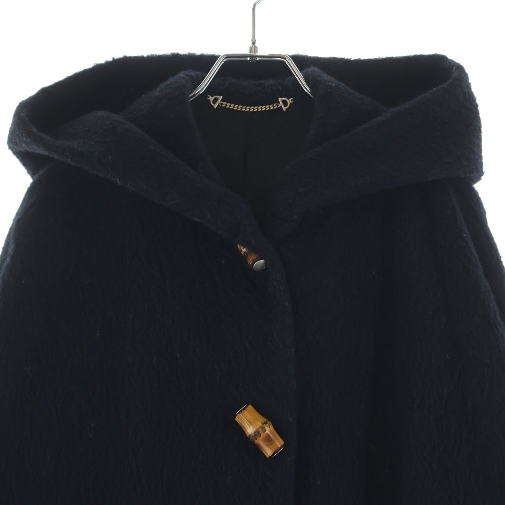 GUCCI(グッチ) 95AW トムフォード期 バンブー フーテッドコート ブラック アルパカ #42