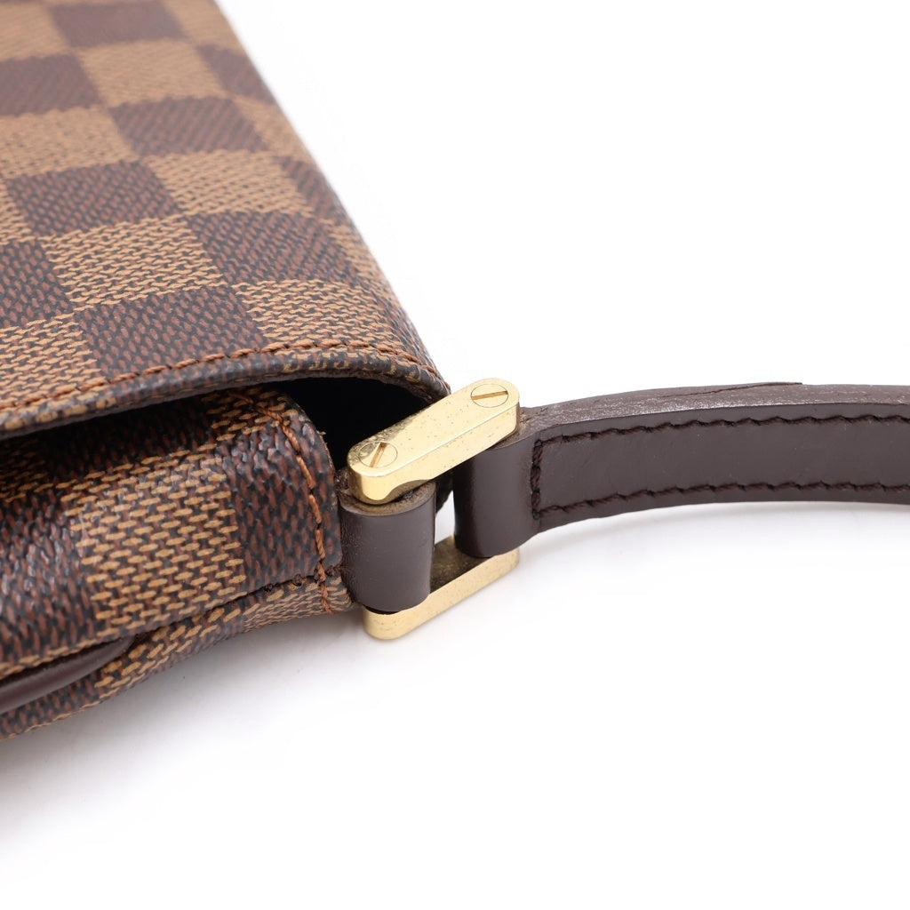 LOUIS VUITTON(ルイヴィトン) ダミエ ミュゼット サルサロング ショルダーバッグ ブラウン レザー×PVC N51300 ゴールド金具 レディース