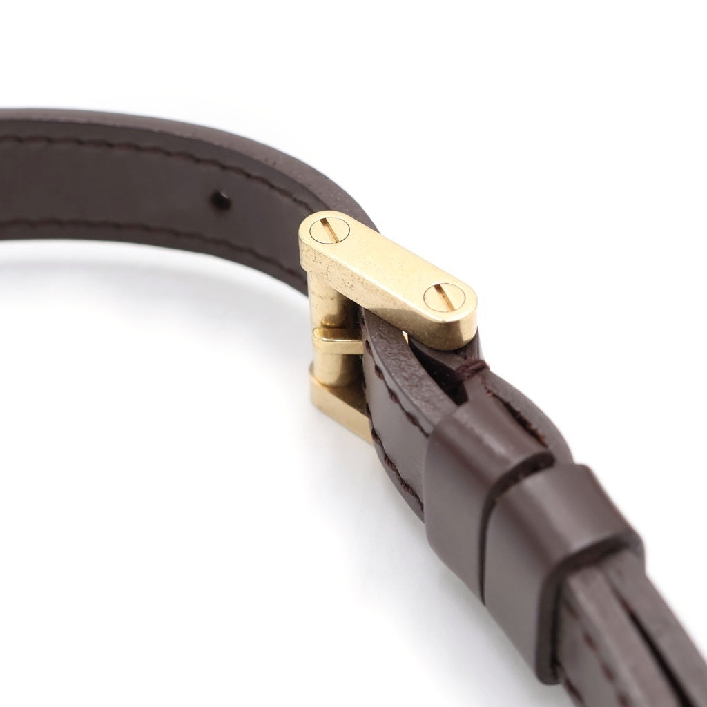 LOUIS VUITTON(ルイヴィトン) ダミエ ミュゼット サルサロング ショルダーバッグ ブラウン レザー×PVC N51300 ゴールド金具 レディース