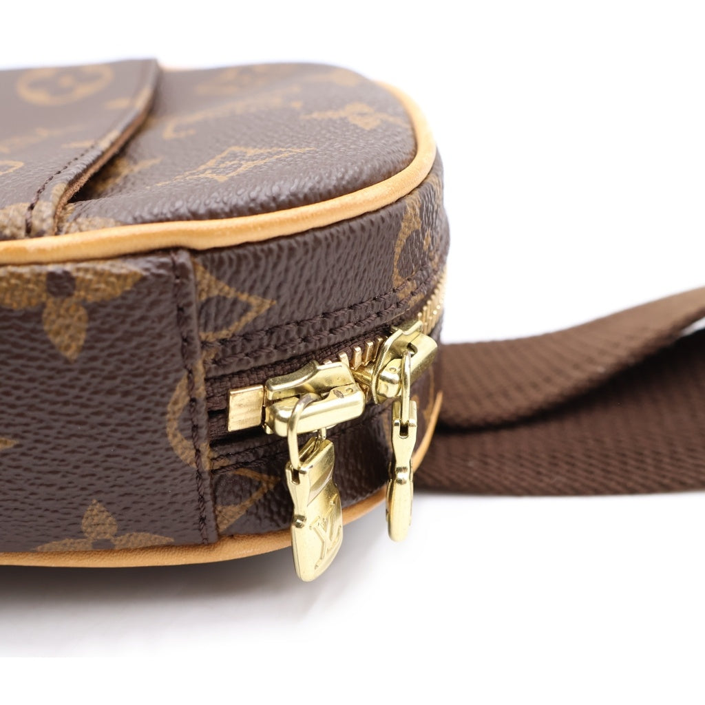 LOUIS VUITTON(ルイヴィトン) ポシェットガンジュ ウエストバッグ ボディバッグ PVC キャンバス ブラウン
