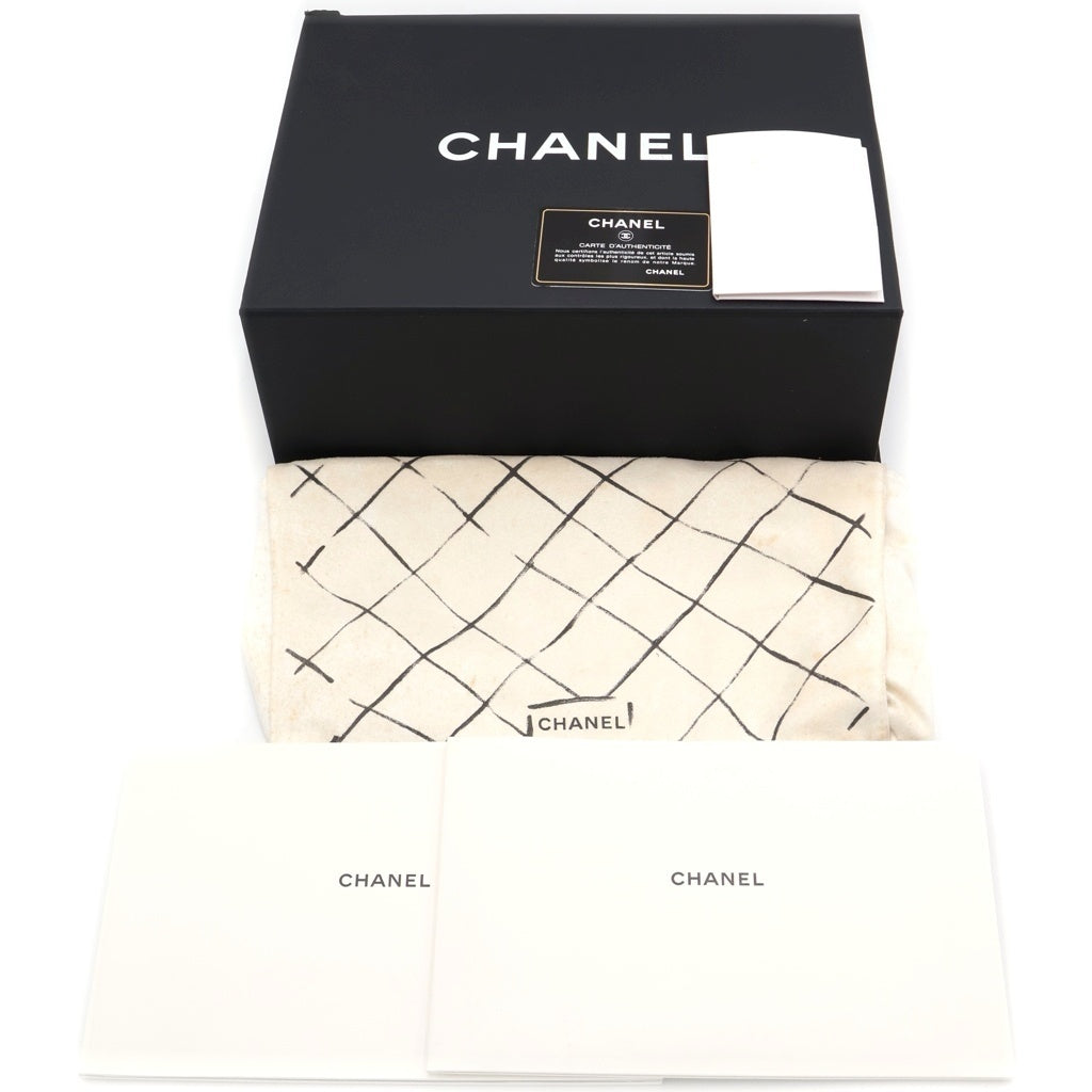 CHANEL(シャネル) マトラッセ25 Wフラップ Wチェーンショルダーバッグ キャビアスキン ブラック 18番台 レディース