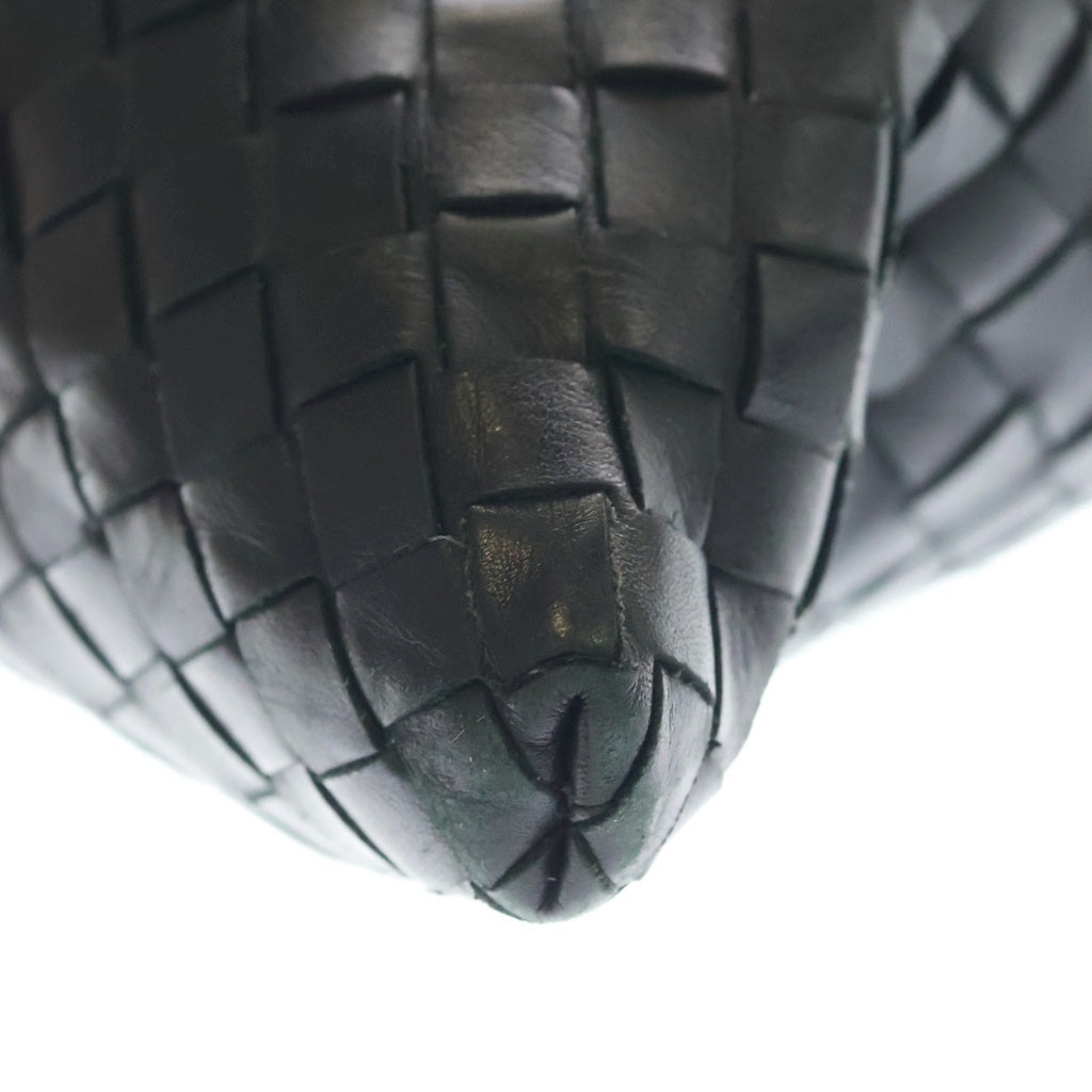 BOTTEGA VENETA(ボッテガヴェネタ) イントレチャート メッセンジャーバッグ 黒 レザー