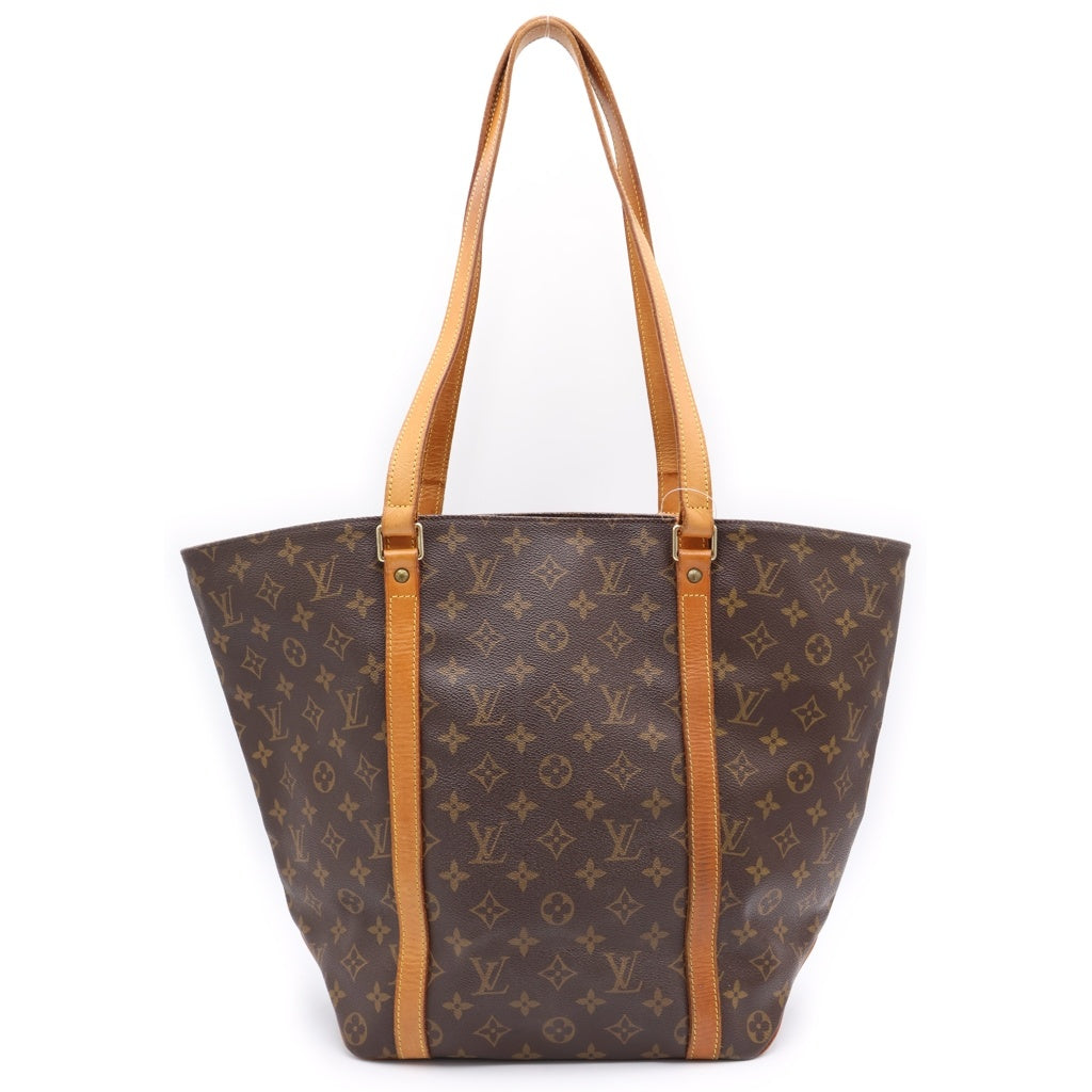 LOUIS VUITTON(ルイヴィトン) モノグラム サックショッピング トートバッグ ハンドバッグ ブラウン PVCレザー M51109 ゴールド金具 レディース