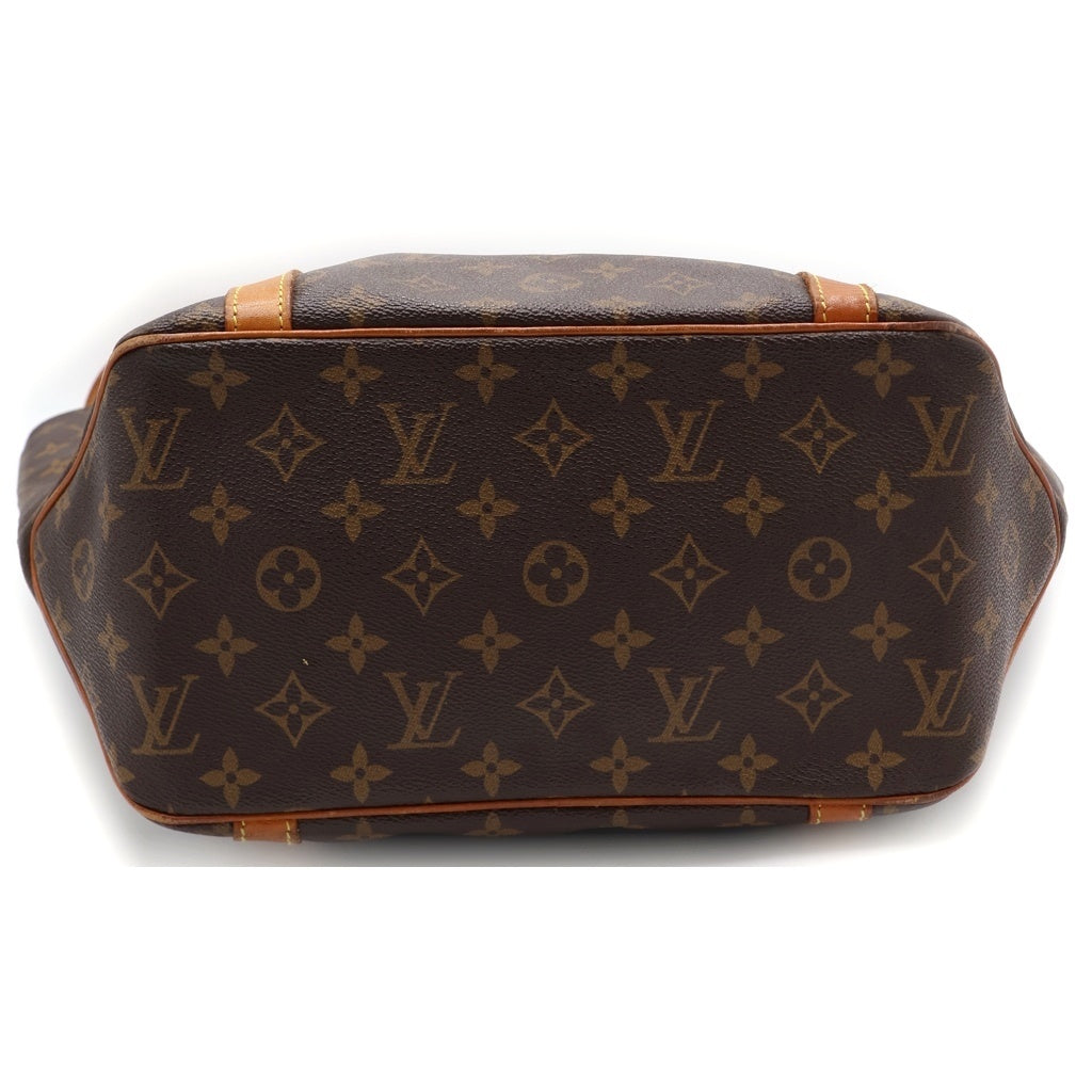 LOUIS VUITTON(ルイヴィトン) モノグラム サックショッピング トートバッグ ハンドバッグ ブラウン PVCレザー M51109 ゴールド金具 レディース