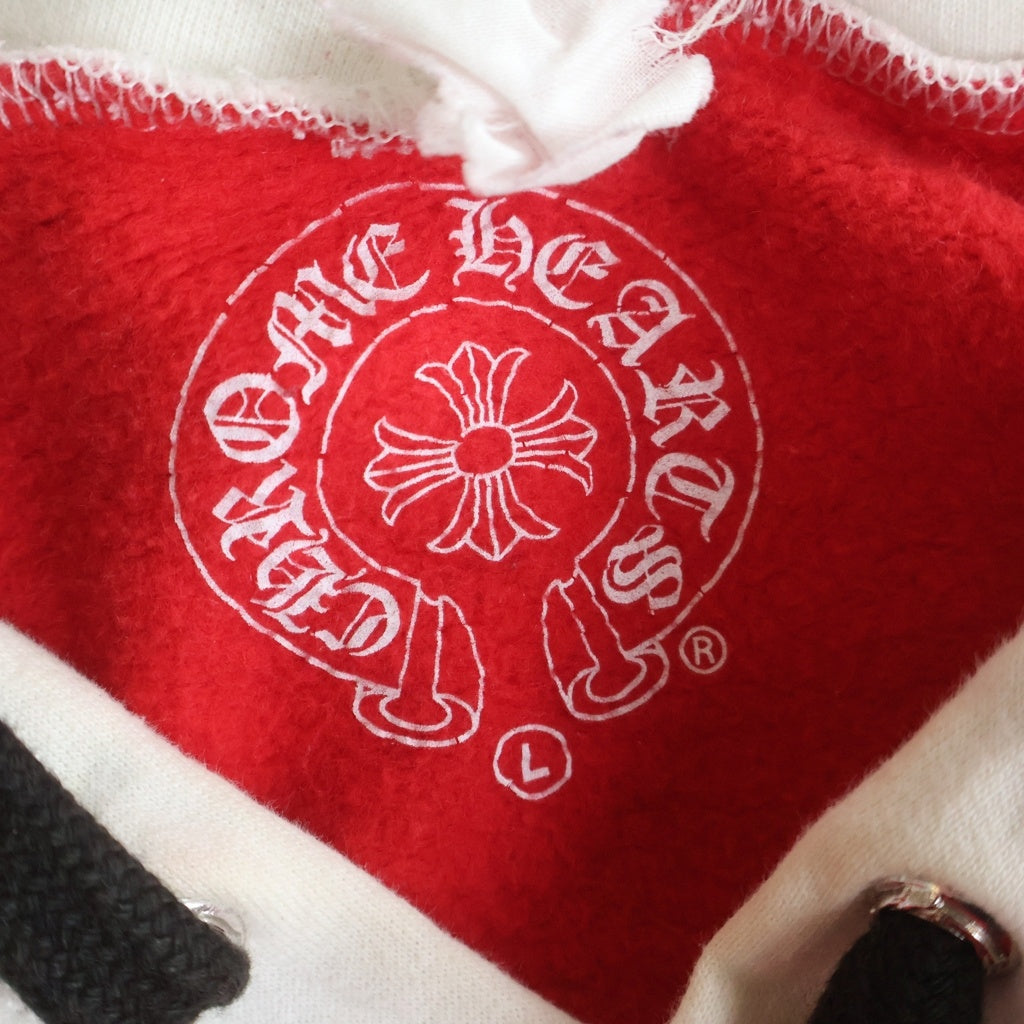 CHROME HEARTS(クロムハーツ) MATTY BOY PPO HD CHOMPER PLVR MATTY BOY トリコロールチョンパープルオーバーパーカー フーディー レッド/ブルー