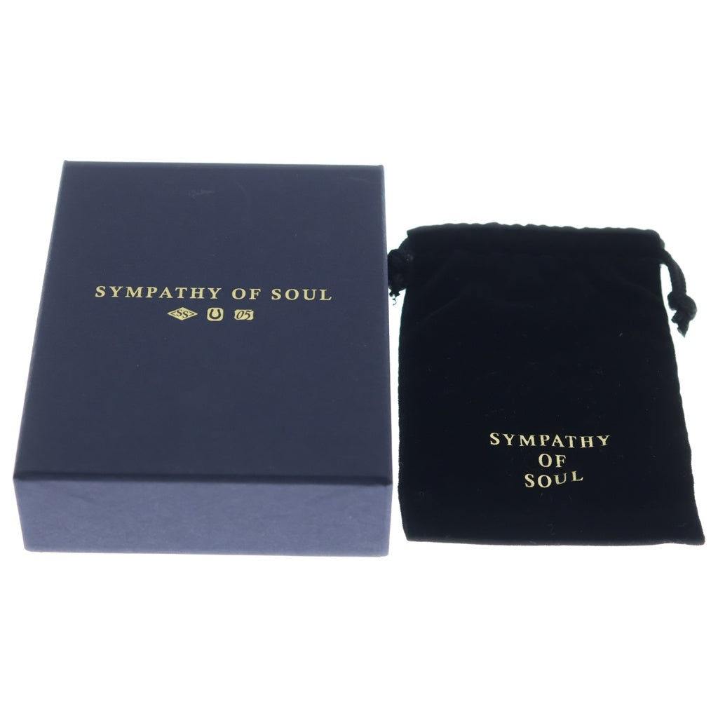 Sympathy of Soul(シンパシーオブソウル) K18 リトルクロスチャーム ダイヤ ペンダントトップ ゴールド