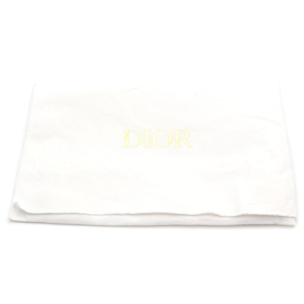 Christian Dior(クリスチャンディオール) ミスディオール ロゴプレート レザー ラウンドファスナー ロングウォレット 長財布 ピンク レディース