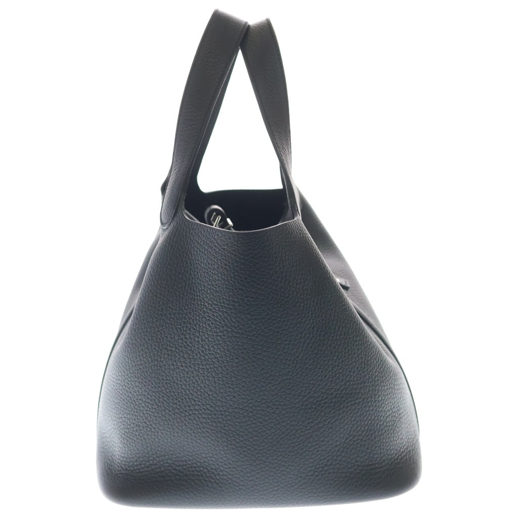 HERMES(エルメス) ピコタンロックMM トリヨンクレマンス ゴールド金具 ハンドバッグ W刻印 ノワール