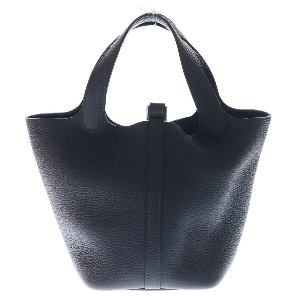 HERMES(エルメス) ピコタンロックPM トリヨンクレマンス シルバー金具 ハンドバッグ B刻印 ブルーニュイ レディース