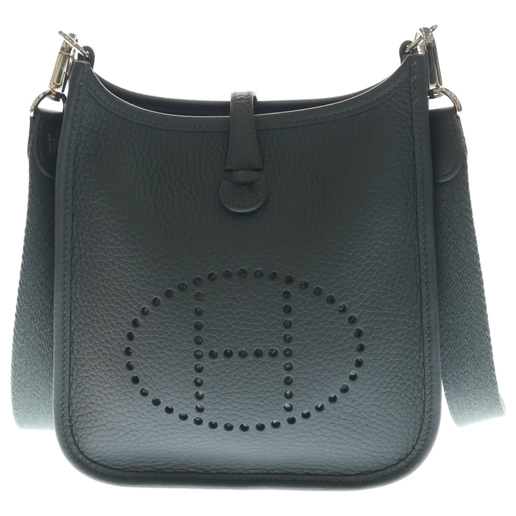 HERMES(エルメス) エブリンTPM ヴェールマングローブ ショルダーバッグ グレー トリヨン K刻印 シルバー金具 レディース