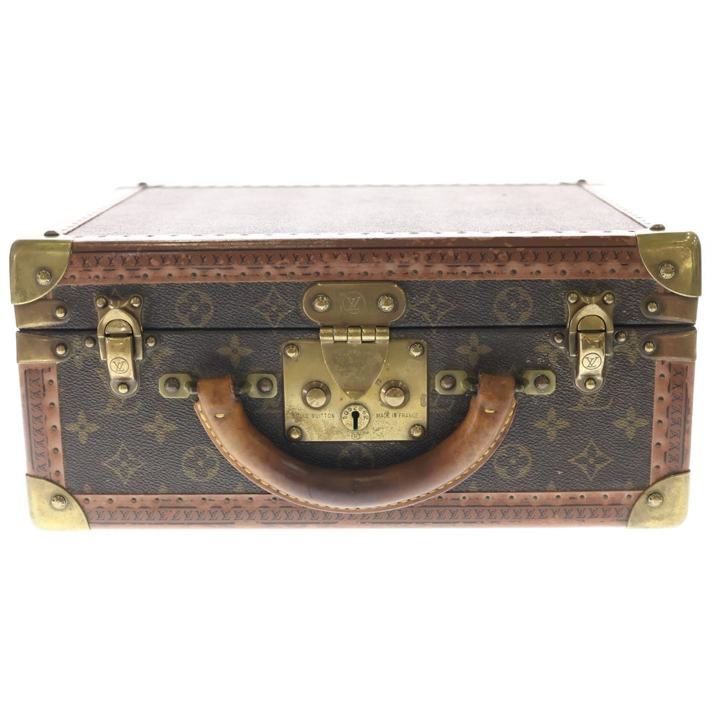 LOUIS VUITTON(ルイヴィトン) モノグラム コトヴィル35 PVC レザー ビジネスバッグ ブリーフケース トランクケース ブラウン レディース