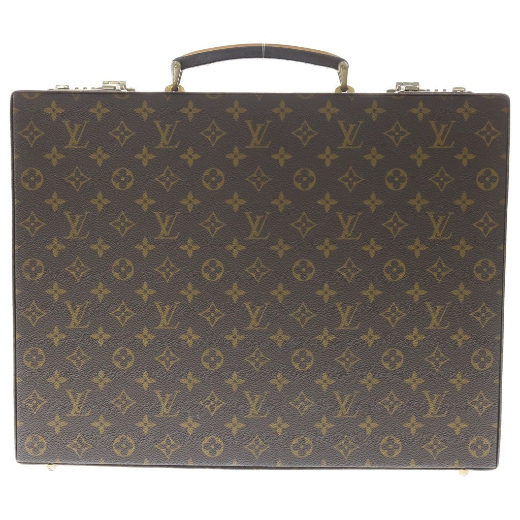 LOUIS VUITTON(ルイヴィトン) モノグラム クラッシャー ハンドバッグ トランク ビジネスバッグ ブラウン PVCレザー M53122 ゴールド金具 レディース