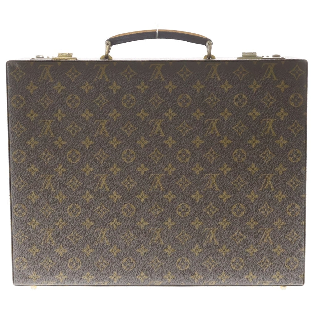 LOUIS VUITTON(ルイヴィトン) モノグラム クラッシャー ハンドバッグ トランク ビジネスバッグ ブラウン PVCレザー M53122 ゴールド金具 レディース