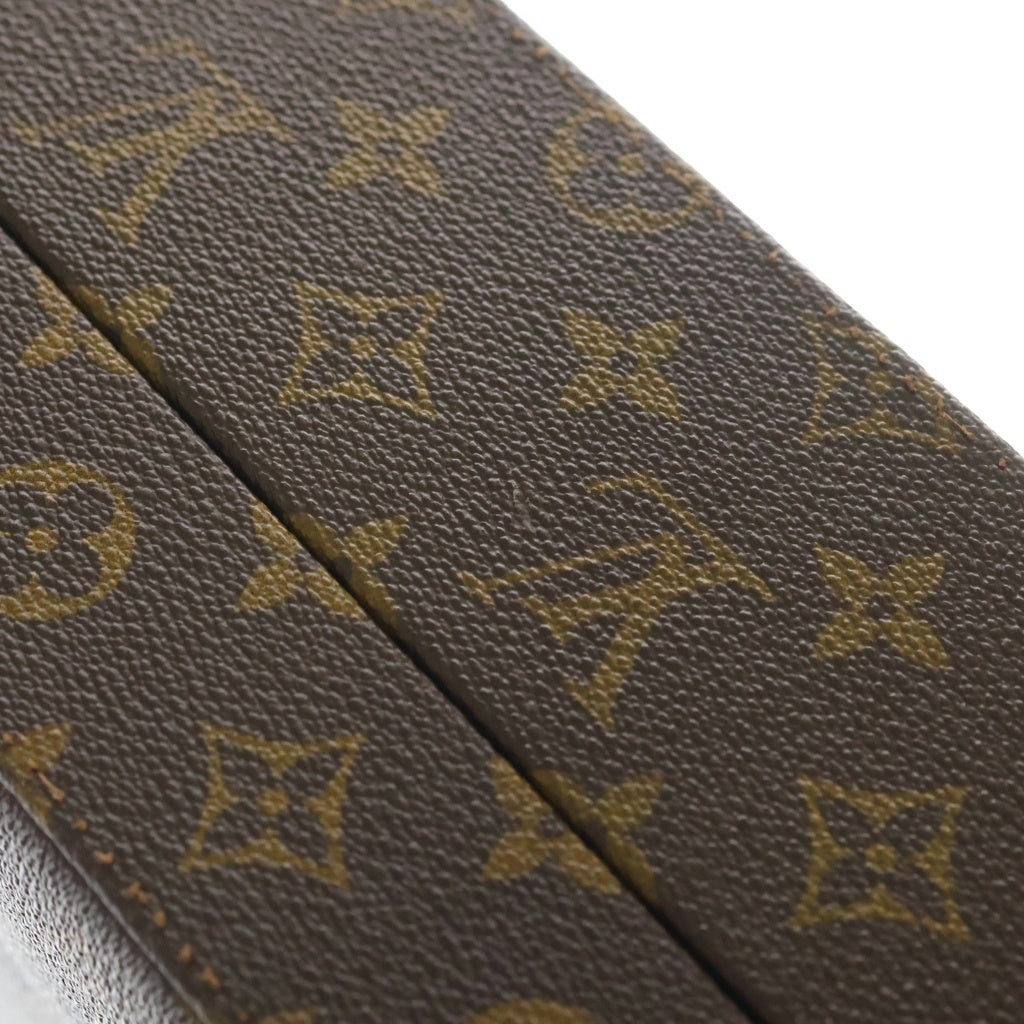 LOUIS VUITTON(ルイヴィトン) モノグラム クラッシャー ハンドバッグ トランク ビジネスバッグ ブラウン PVCレザー M53122 ゴールド金具 レディース
