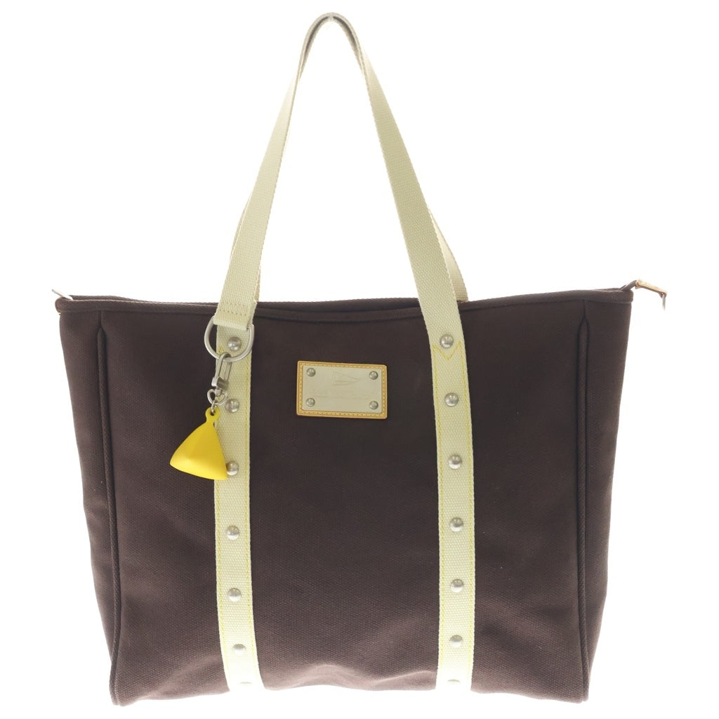 LOUIS VUITTON(ルイヴィトン) アンティグア カバGM トートバッグ ハンドバッグ ブラウン キャンバス M80662 シルバー金具