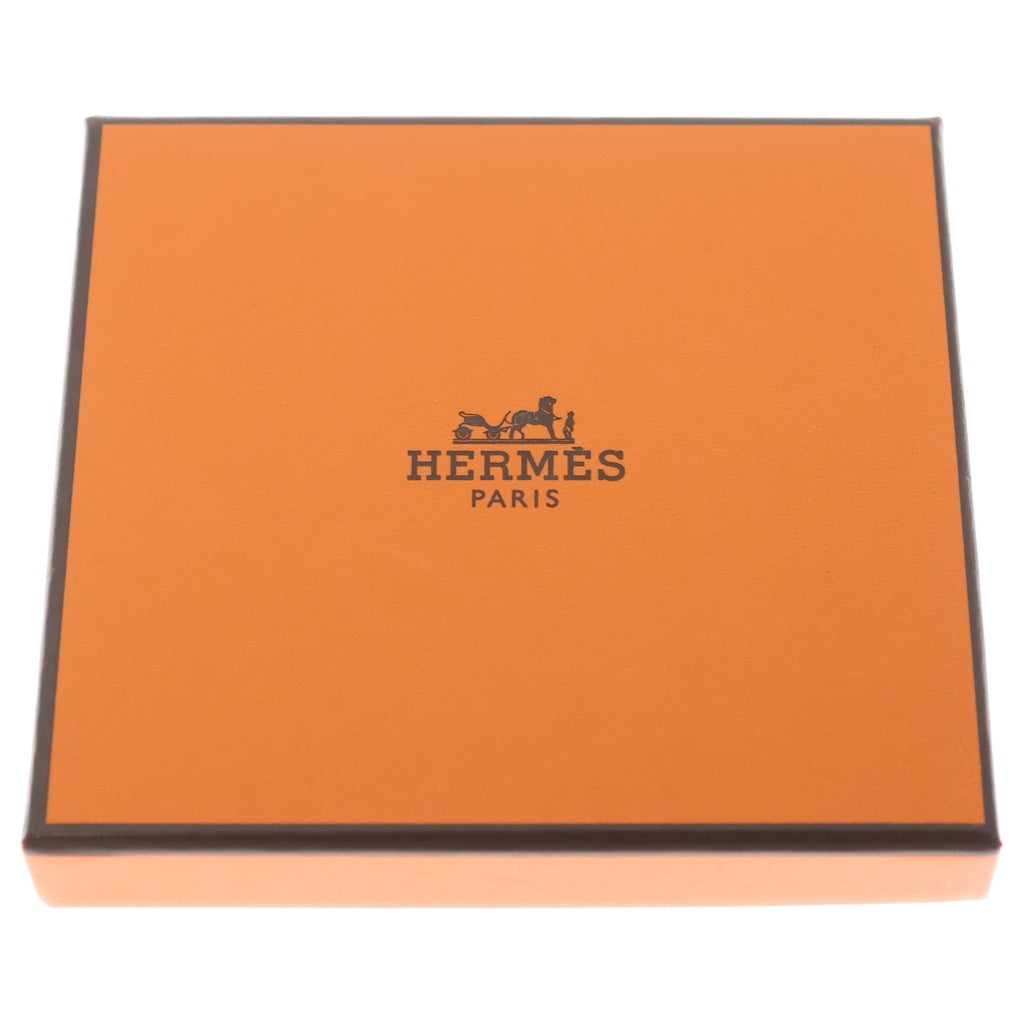 HERMES(エルメス) バスティア エプソン シルバー金具 コインケース 小銭入れ ポーチ G刻印 ブルー