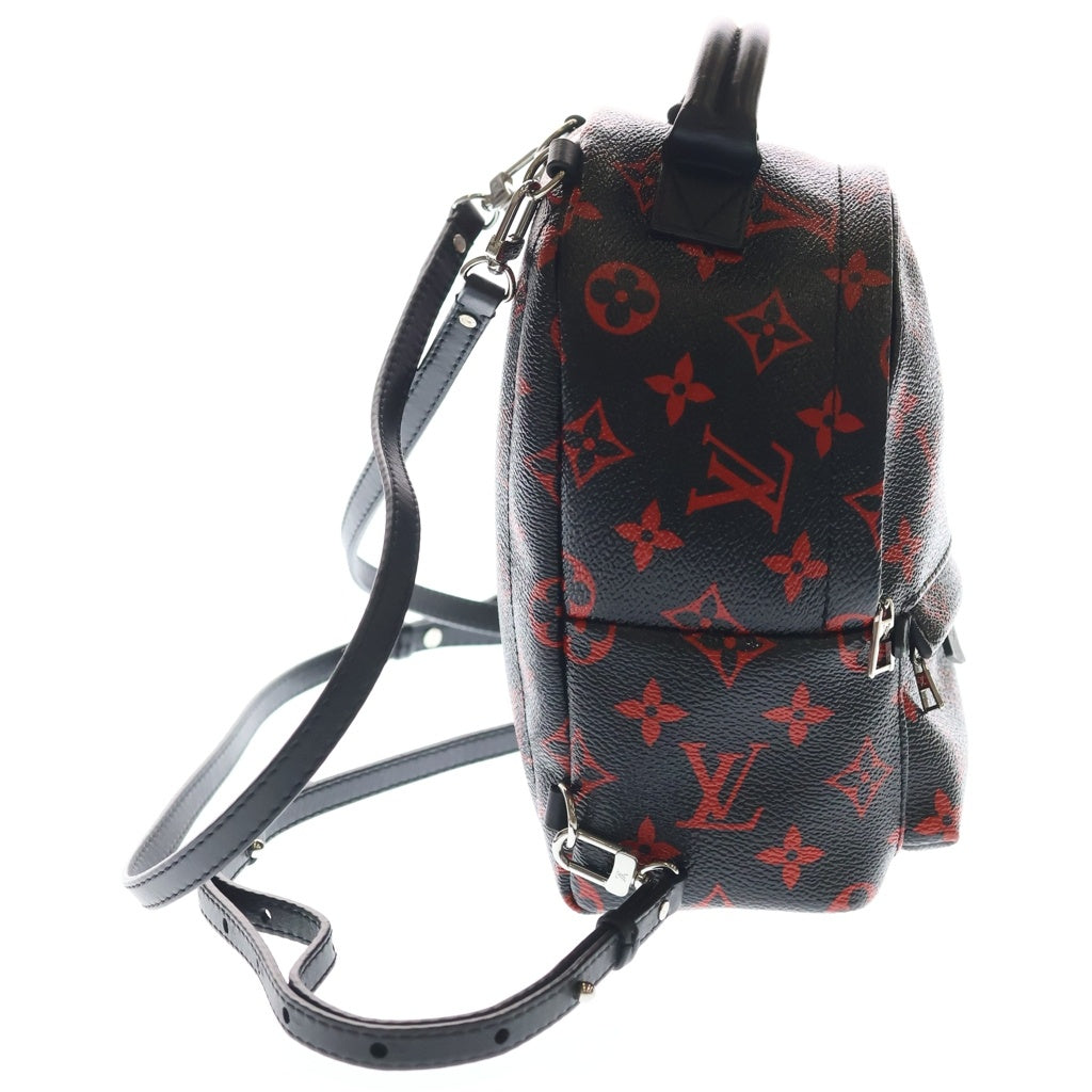 LOUIS VUITTON(ルイヴィトン) モノグラム アンフラルージュ パームスプリングス PVC レザー バックパック リュックサック ICタイプ ブラック/レザー M41457 レディース