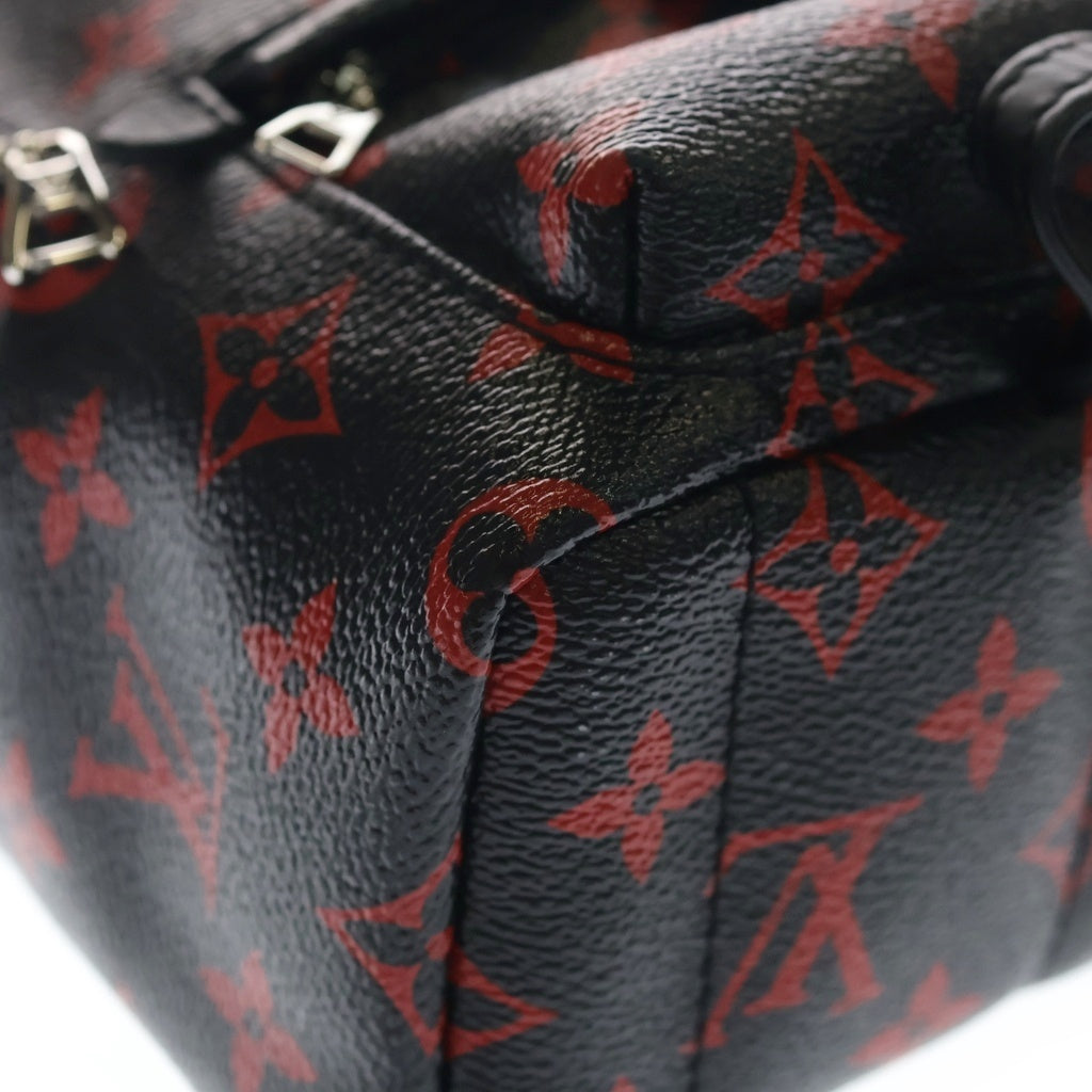 LOUIS VUITTON(ルイヴィトン) モノグラム アンフラルージュ パームスプリングス PVC レザー バックパック リュックサック ICタイプ ブラック/レザー M41457 レディース