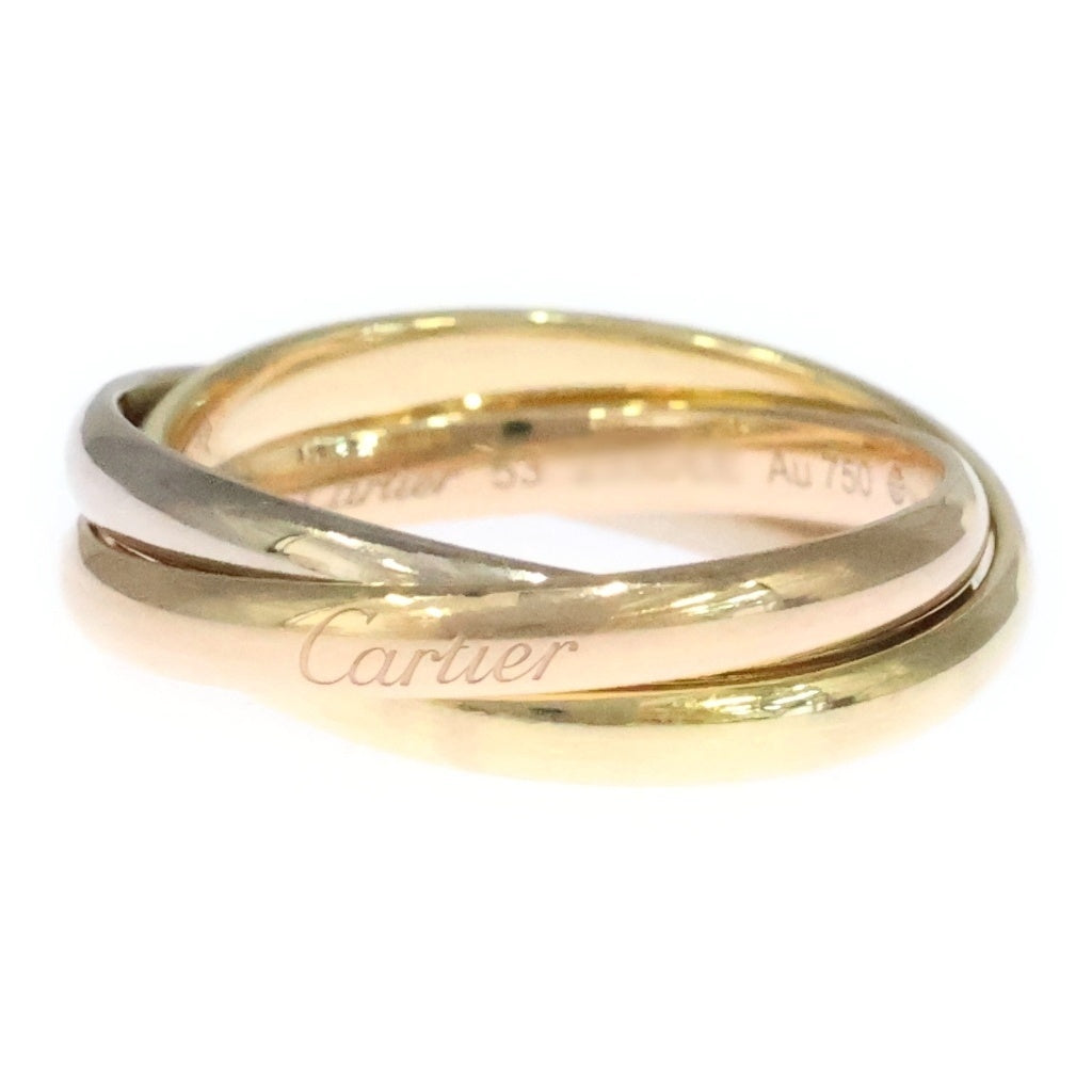Cartier(カルティエ) トリニティ リング イエローゴールド×ホワイトゴールド×ピンクゴールド Au750YG/PG/WG #53 レディース