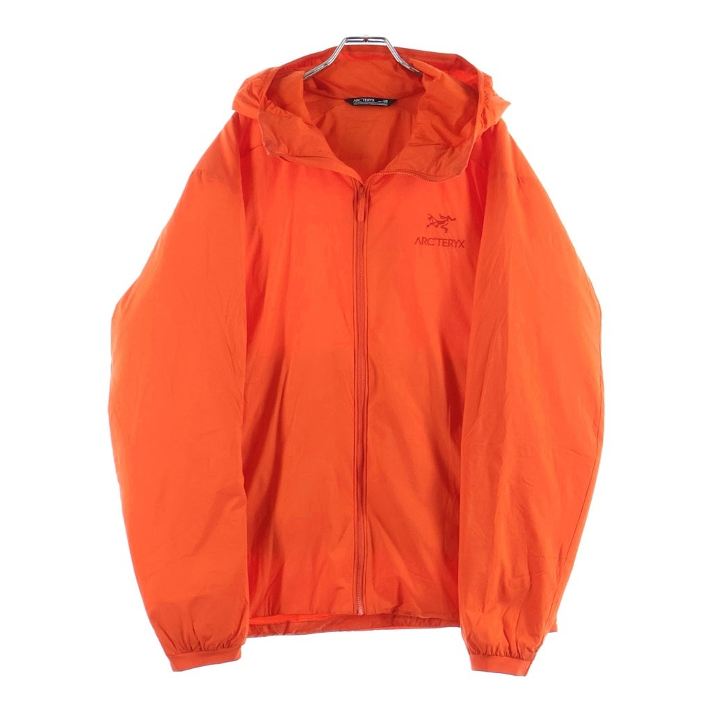 ARC'TERYX(アークテリクス) ロゴ ナイロン フーディー ジャケット ジップアップ パーカー ブルゾン アウター #M オレンジ