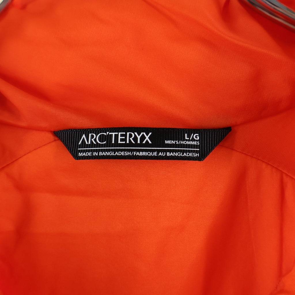ARC'TERYX(アークテリクス) ロゴ ナイロン フーディー ジャケット ジップアップ パーカー ブルゾン アウター #M オレンジ