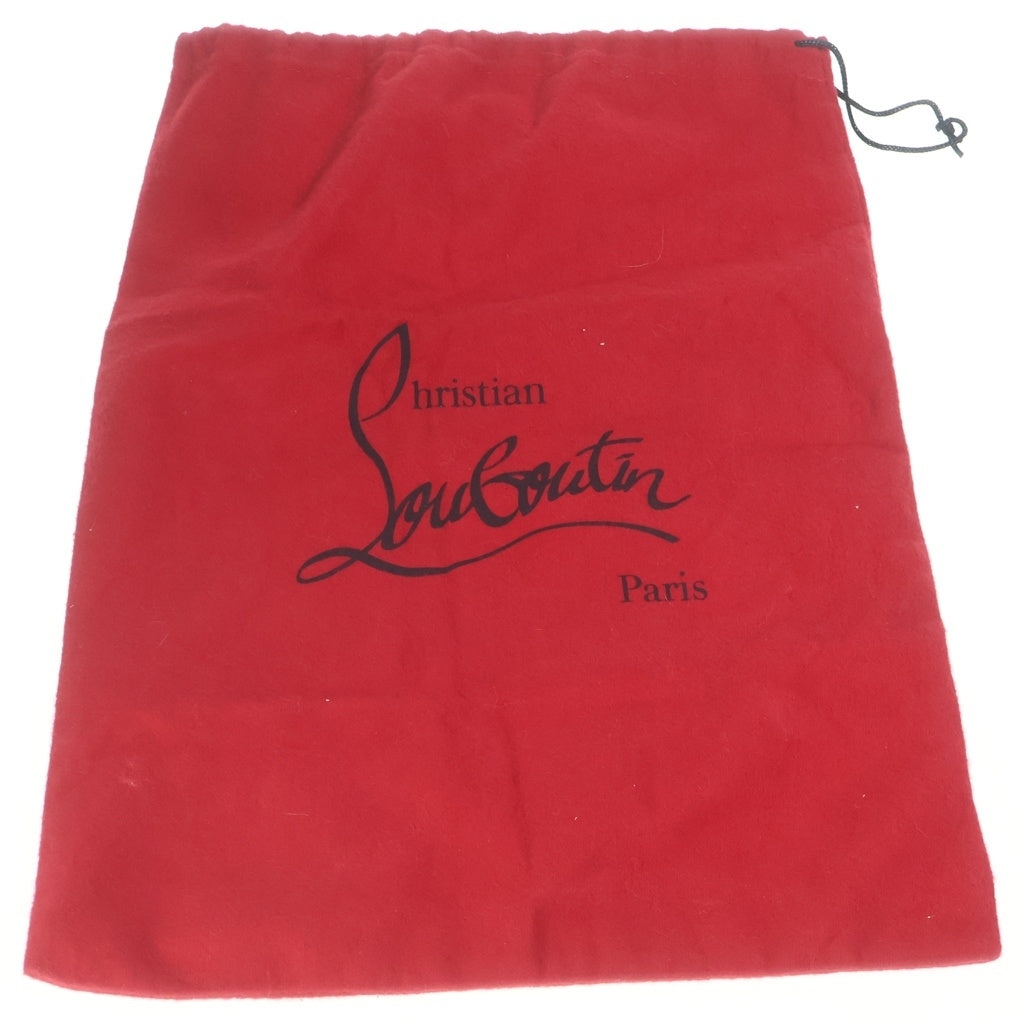 CHRISTIAN LOUBOUTIN(クリスチャンルブタン) スエードヒールパンプス ブラック #38 1/2 レディース