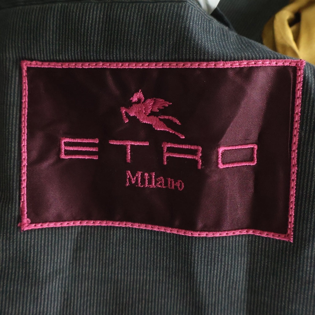 ETRO(エトロ) ストライプテーラードジャケット グレー #52