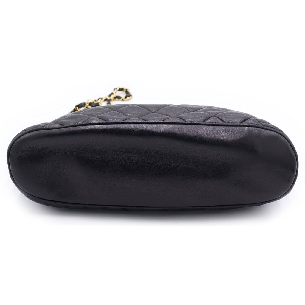 CHANEL(シャネル) マトラッセ 13番台 チェーンショルダーバッグ ブラック ラムスキン ゴールド金具 レディース