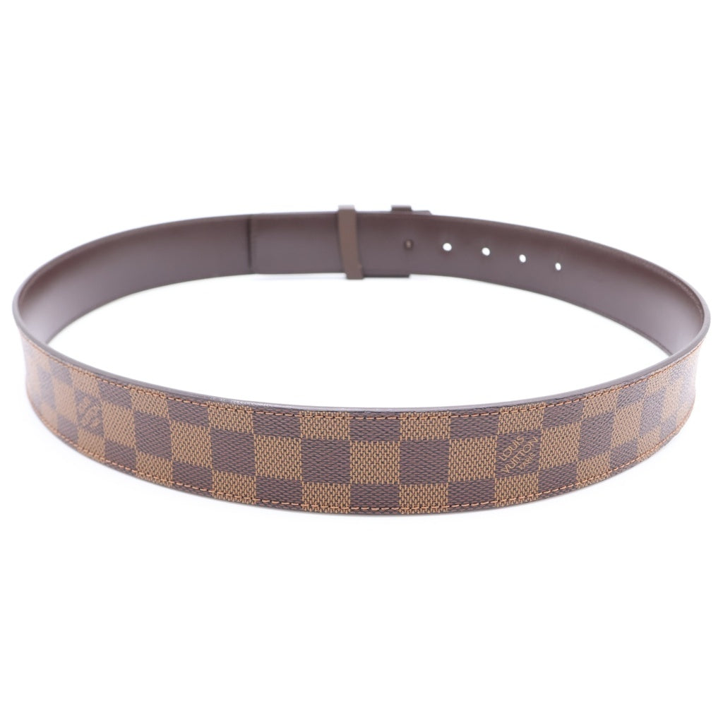 LOUIS VUITTON(ルイヴィトン) ダミエ サンチュール LVイニシャル レザーベルト ブラウン M9807
