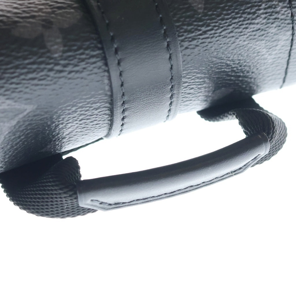 LOUIS VUITTON(ルイヴィトン) モノグラム エクリプス ナノ クリストファー 2WAYバッグ ショルダーバッグ ブラック ノワール PVCレザー M82769 シルバー金具 レディース