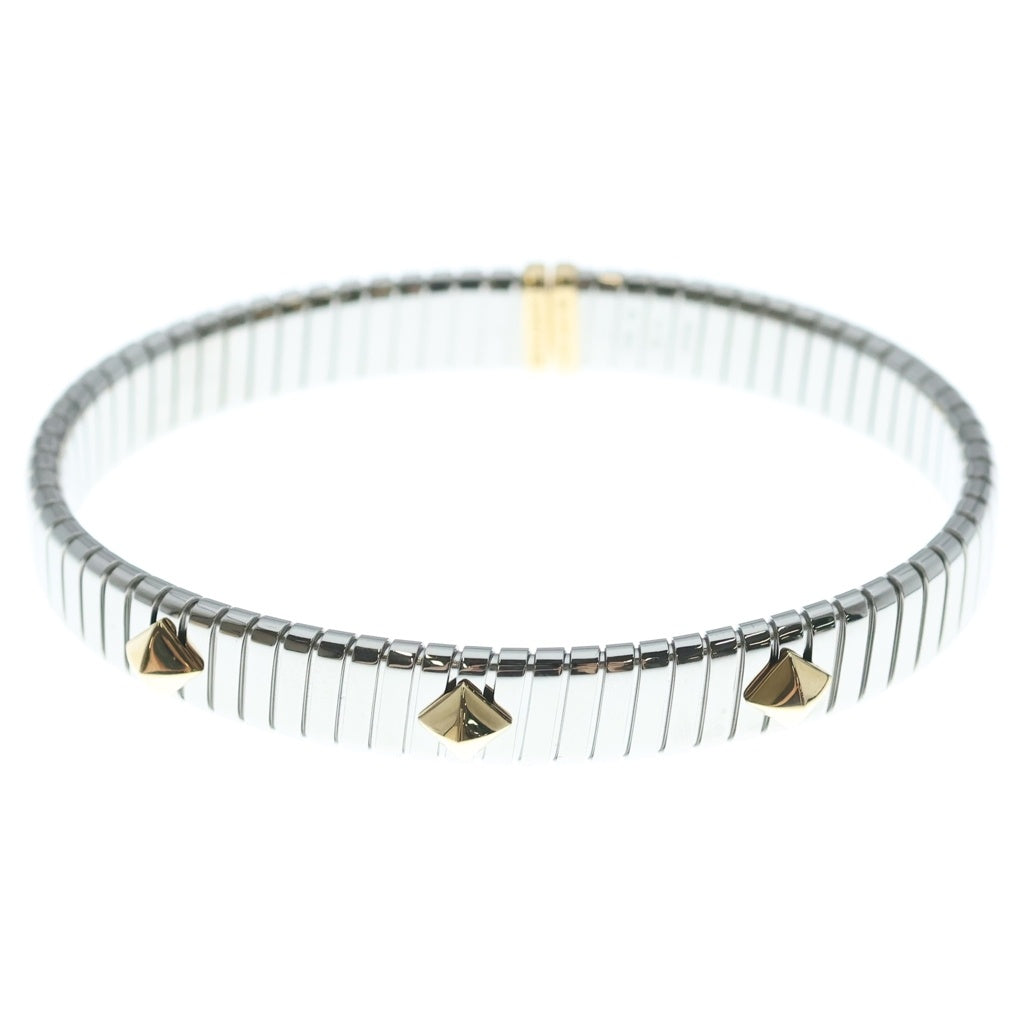 BVLGARI(ブルガリ) トゥボガス バングル ブレスレット シルバー×イエローゴールド Au750/SS レディース