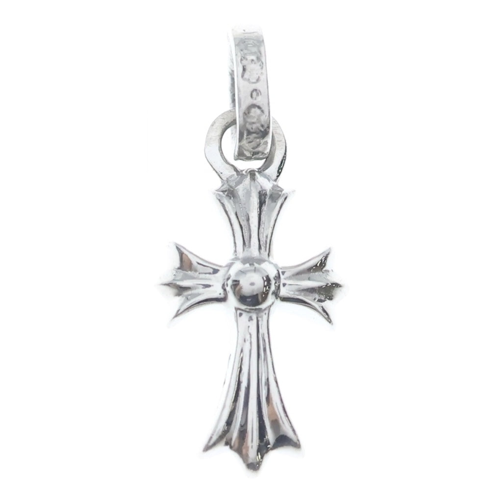 CHROME HEARTS(クロムハーツ) 18KWG CRS BBYFAT P ベイビーファットクロス PAVEピンクサファイア ペンダントトップ ホワイトゴールド