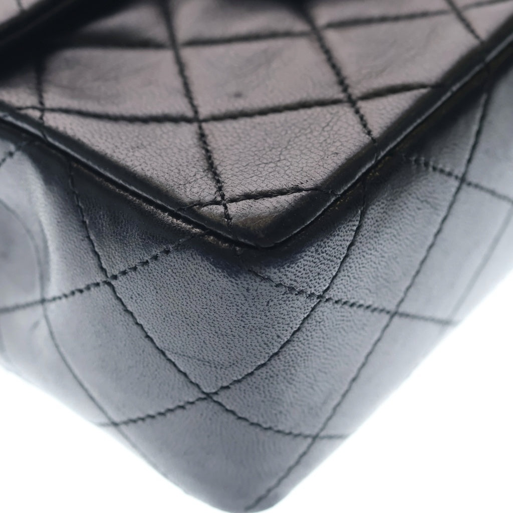 CHANEL(シャネル) ミニマトラッセ Sフラップ Sチェーンショルダーバッグ ブラック ラムスキン A01115 ゴールド金具 レディース