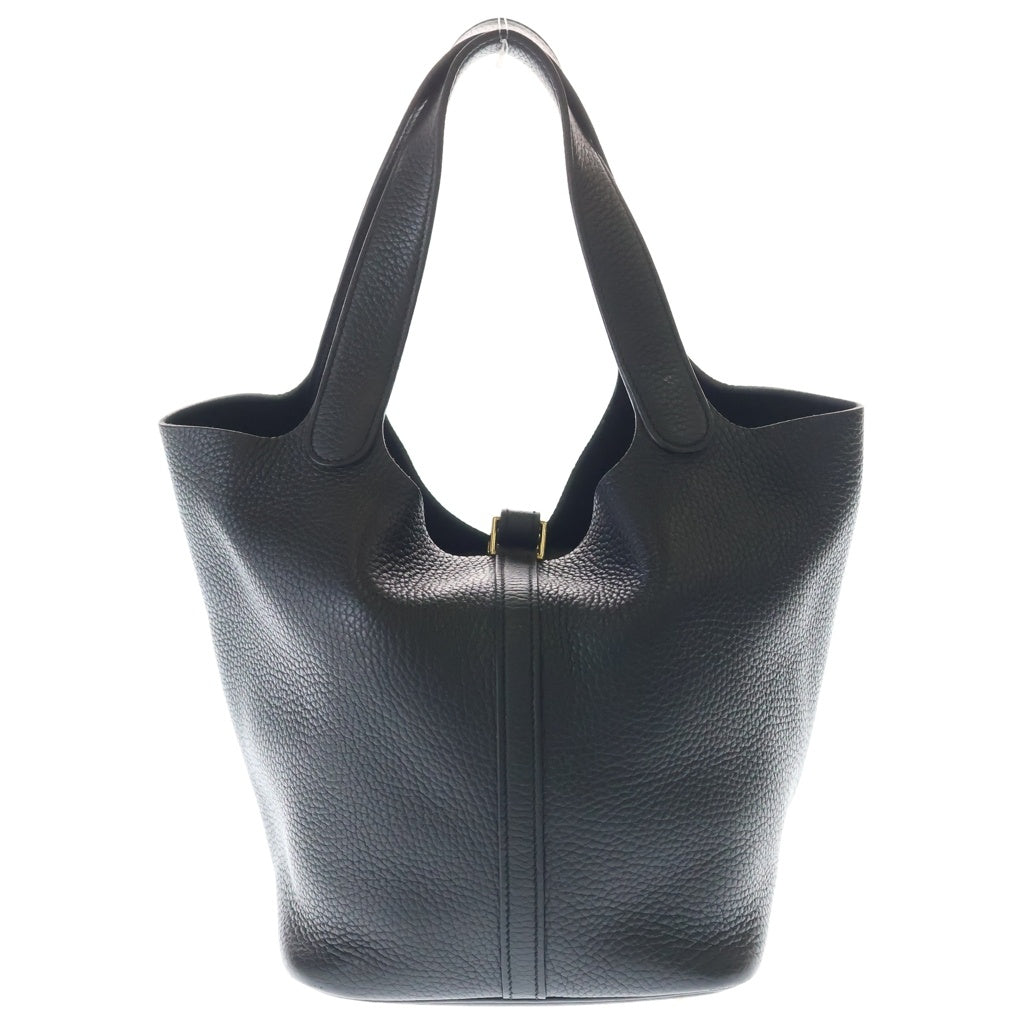 HERMES(エルメス) ピコタンMM ハンドバッグ ミニバッグ ブラック トリヨンレザー B刻印 ゴールド金具 レディース