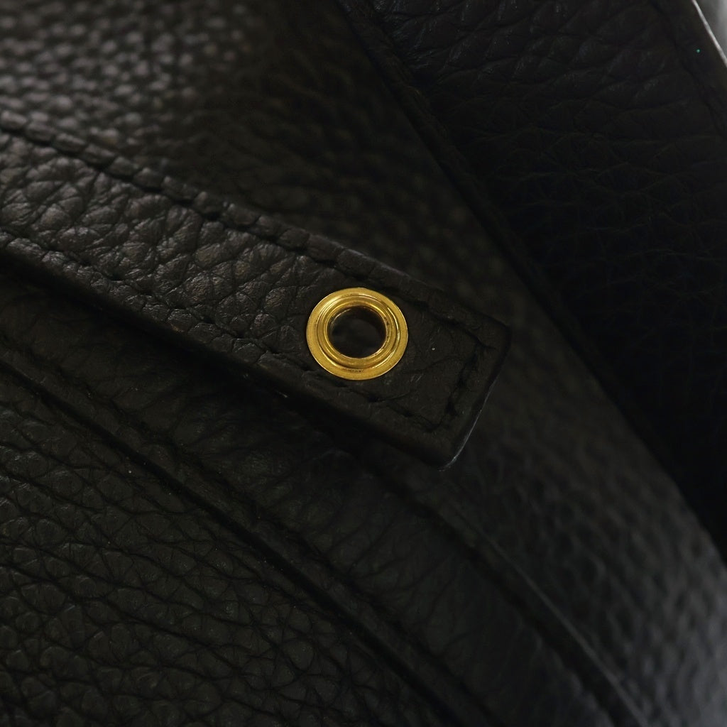 HERMES(エルメス) ピコタンMM ハンドバッグ ミニバッグ ブラック トリヨンレザー B刻印 ゴールド金具 レディース