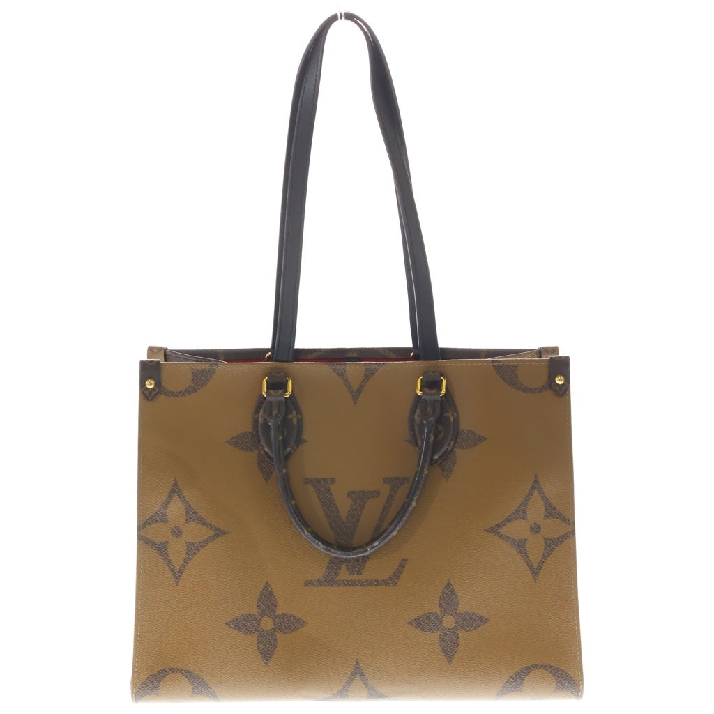LOUIS VUITTON(ルイヴィトン) リバースモノグラム オンザゴーGM PVC レザー 2WAY ハンドバッグ トートバッグ ショルダーバッグ ICタイプ ブラウン M45320 レディース