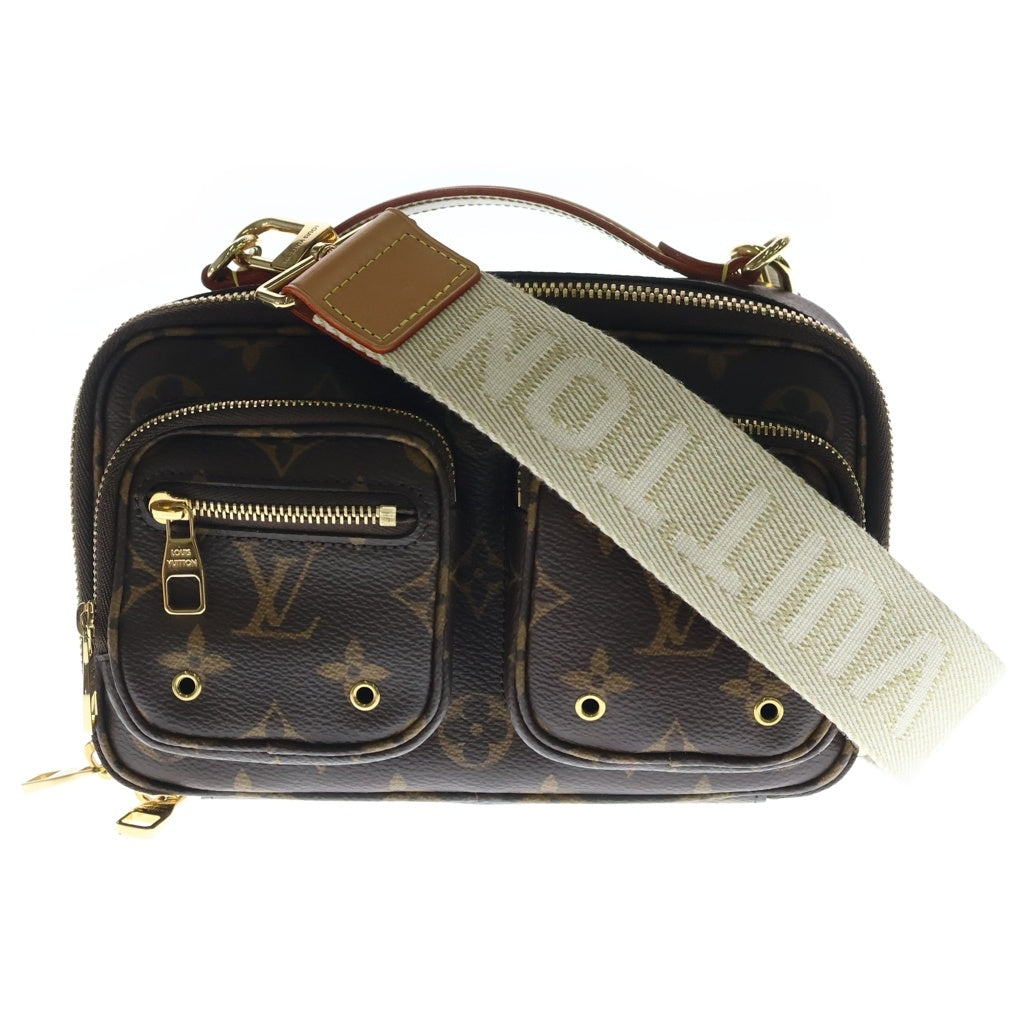 LOUIS VUITTON(ルイヴィトン) モノグラム ユーティリティ ショルダーバッグ ブラウン PVCレザー M80446 ゴールド金具 レディース