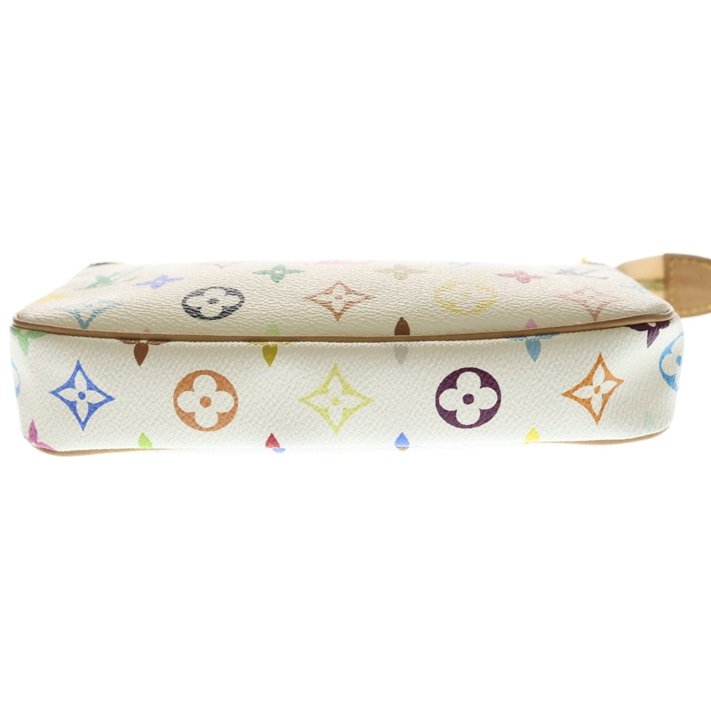 LOUIS VUITTON(ルイヴィトン) モノグラム マルチカラー ポシェットアクセソワール ハンドバッグ PVC レザー ホワイト M92649 レディース