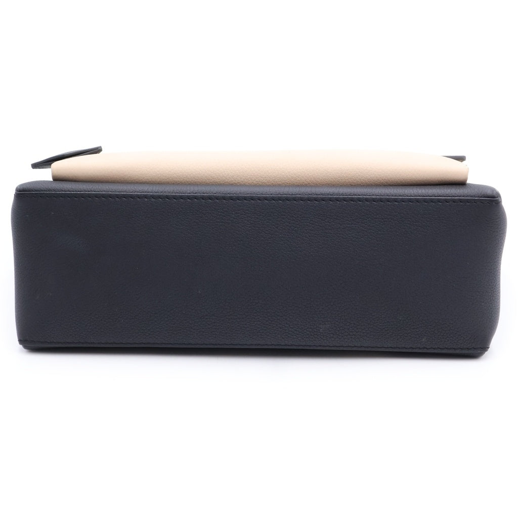 LOUIS VUITTON(ルイヴィトン) マイロックミーBB ローリエ トフィーラテ レザー 2WAY ハンド ショルダーバッグ シルバー金具 カーキ/ブラック M55522 レディース