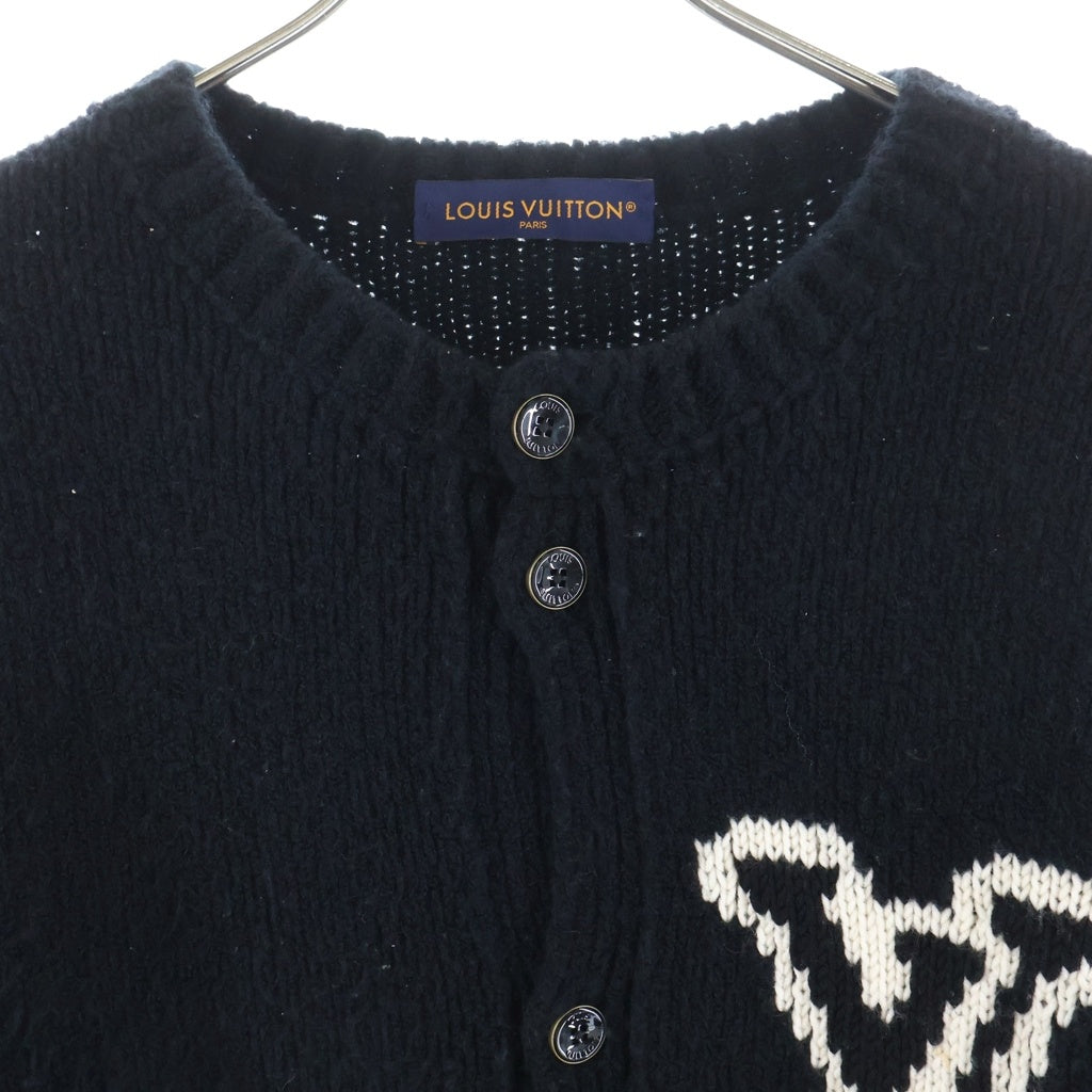 LOUIS VUITTON(ルイヴィトン) 26SS チャンキー インターシャ カーディガン ブラック RM261MQ QNC HUN44W