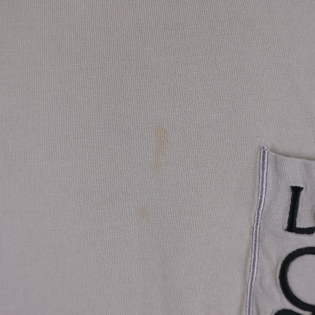 LOEWE(ロエベ) 22AW アナグラム ロゴ刺繍 半袖コットンTシャツ カットソー 胸ポケット グレー H526Y22X99