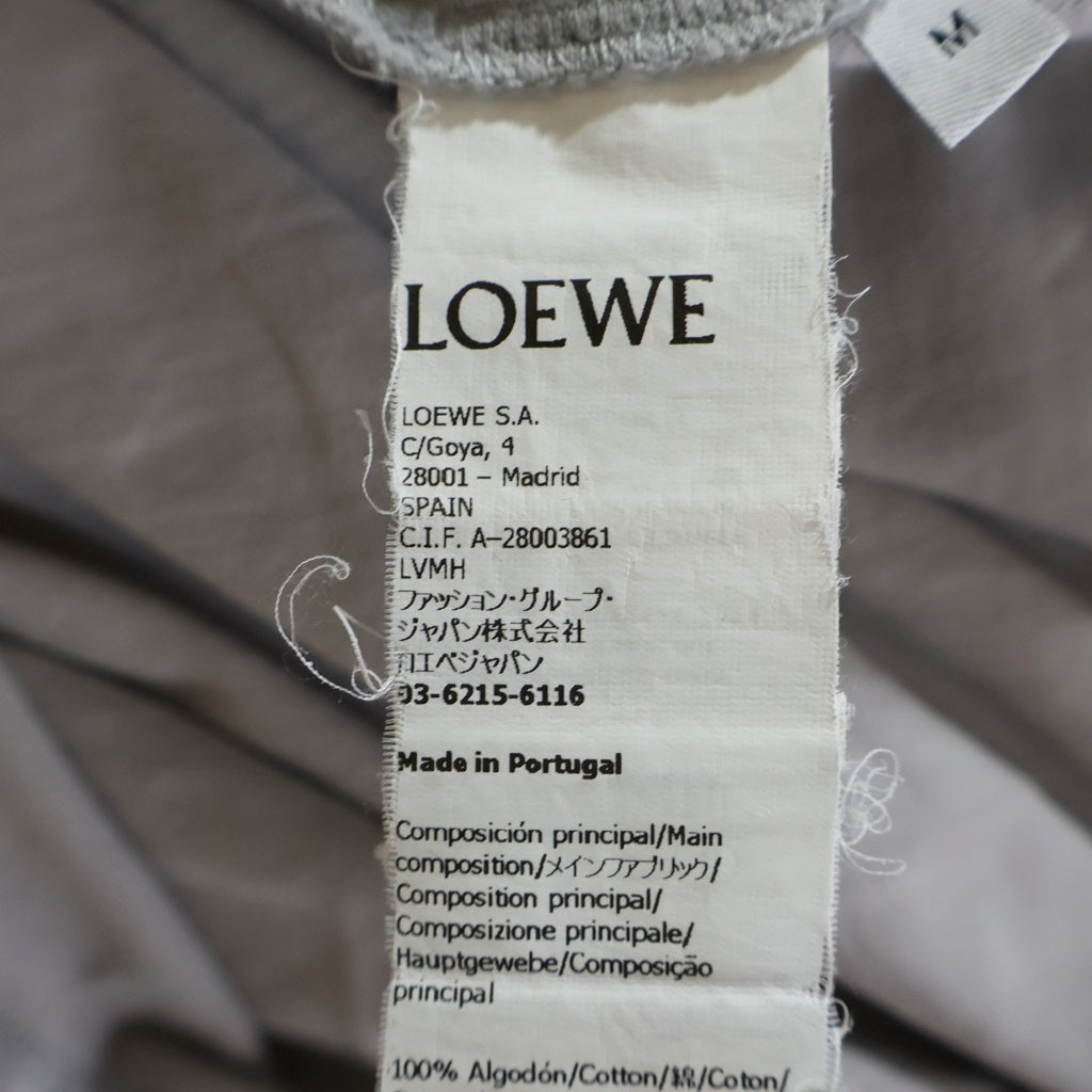 LOEWE(ロエベ) 22AW アナグラム ロゴ刺繍 半袖コットンTシャツ カットソー 胸ポケット グレー H526Y22X99