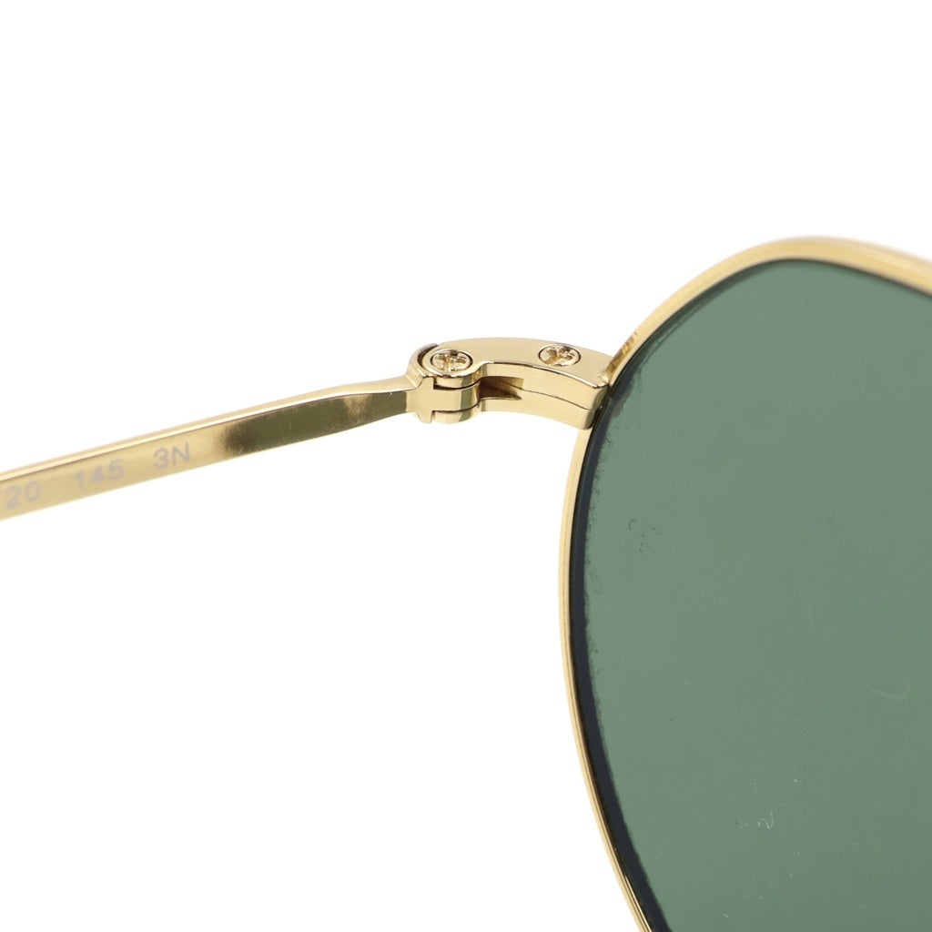 Ray Ban(レイバン) RB3565 JACK ジャック ラウンドフレーム サングラス アイウェア メガネ 眼鏡 ゴールド/グリーン