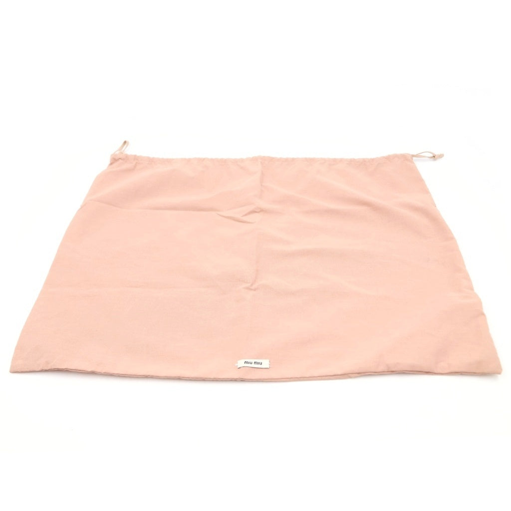miumiu(ミュウミュウ) ロゴ キャンバス コットン バケットハット バケハ 帽子 M ブラック 5HC196 レディース