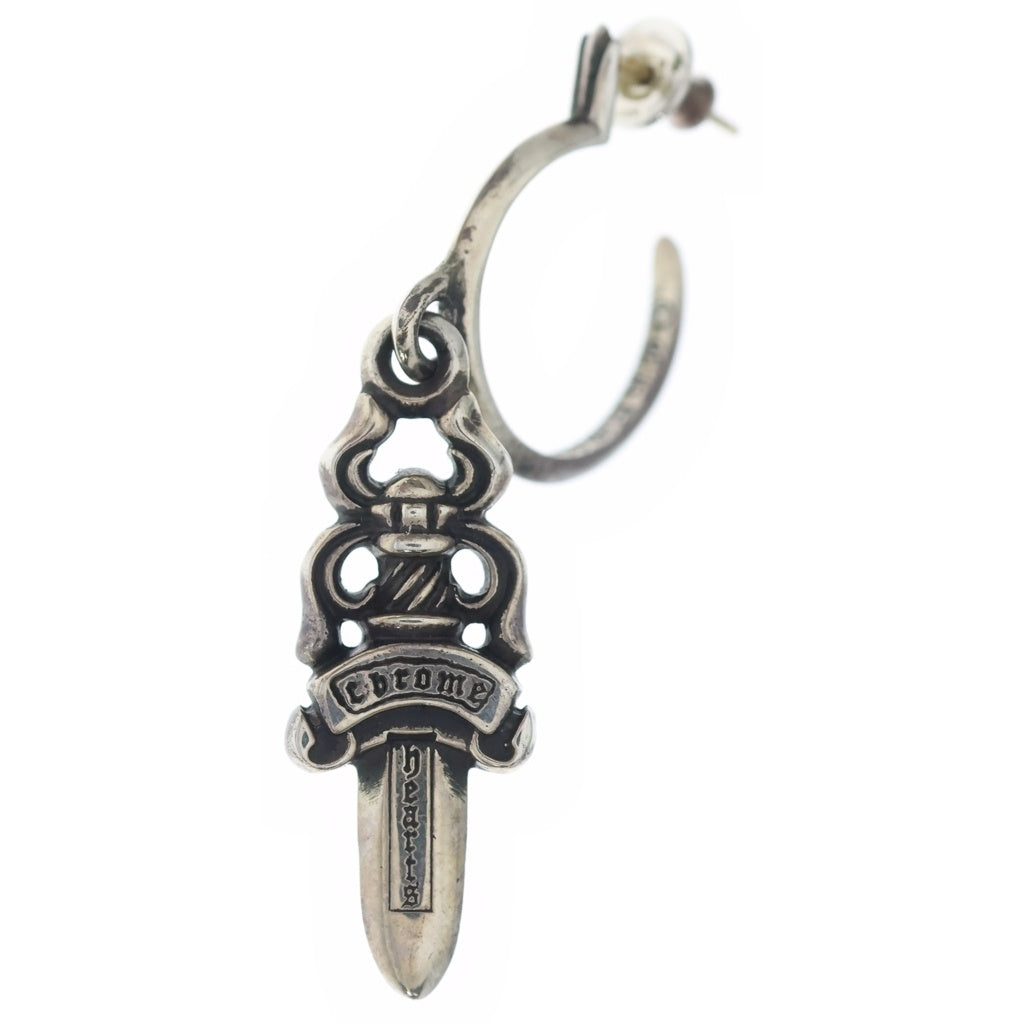 CHROME HEARTS(クロムハーツ) No5 DAGGER #5 ダガー フープ ピアス SV925 シルバー BCA106
