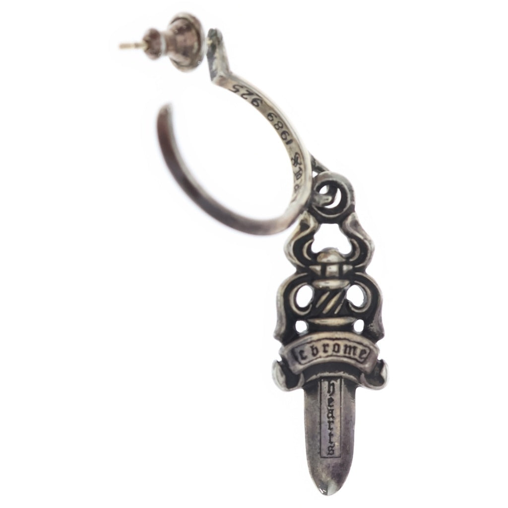CHROME HEARTS(クロムハーツ) No5 DAGGER #5 ダガー フープ ピアス SV925 シルバー BCA106